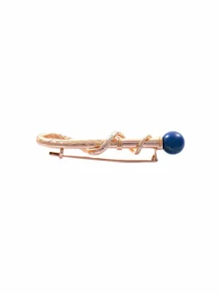 Broche Fouet Lapis lazuli