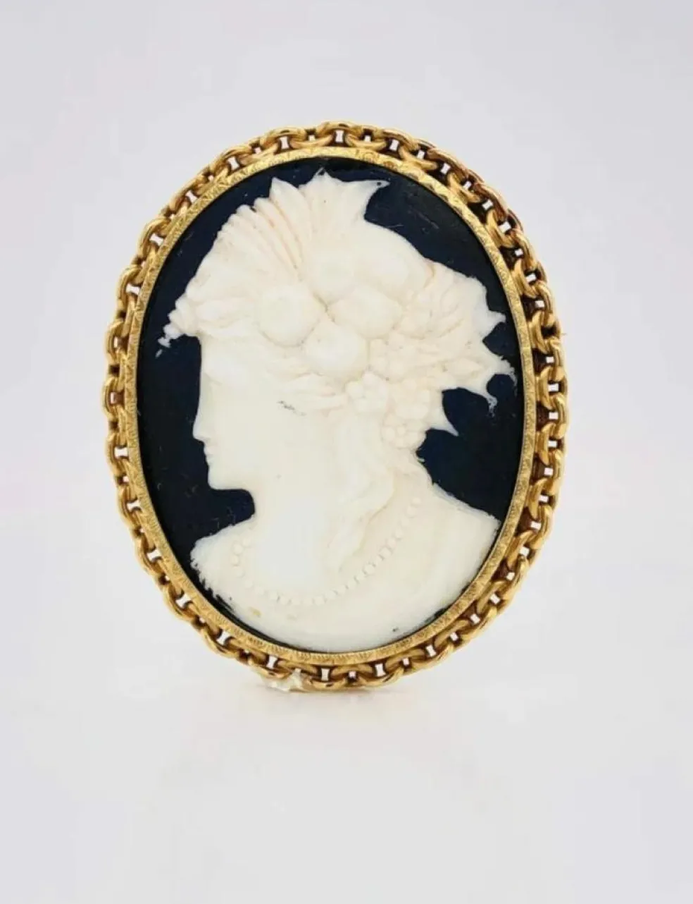 Broche Française Camée