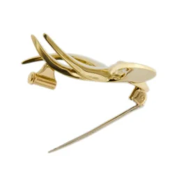 Broche hirondelle diamants