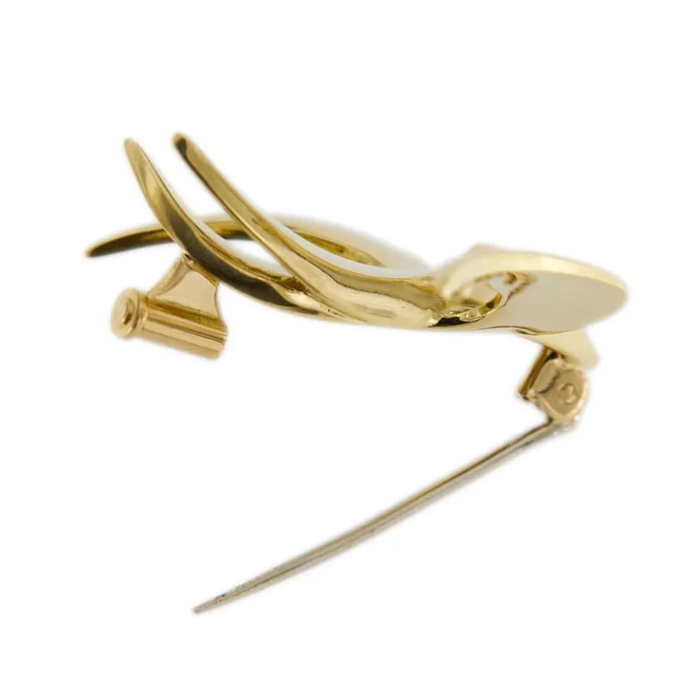 Broche hirondelle diamants