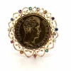 Broche 18k Pièce Roi de France Charles X