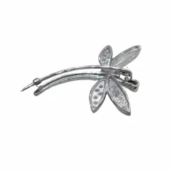 Broche libellule en or blanc 18 carats et diamants