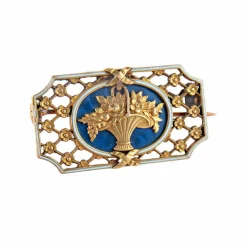 Broche émaillée