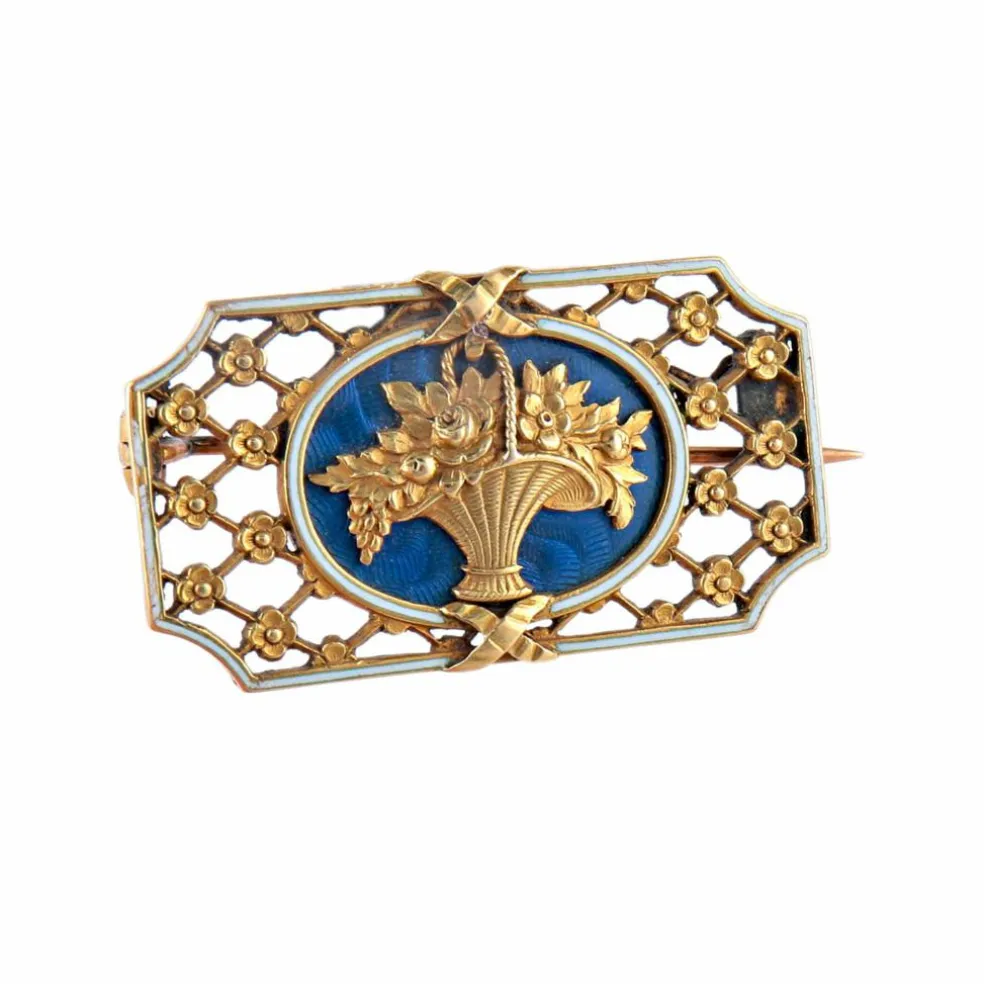 Broche émaillée