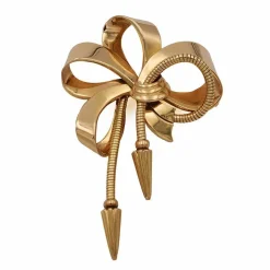 Broche Noeud Or jaune - Epoque 1950