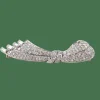 Broche Noeud Platine Diamants
