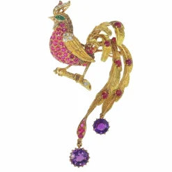Broche oiseau de paradis par Jean-Claude Champagnat