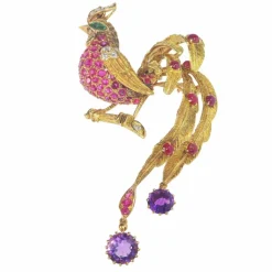 Broche oiseau de paradis par Jean-Claude Champagnat