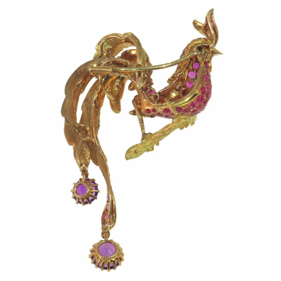 Broche oiseau de paradis par Jean-Claude Champagnat