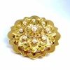 Broche or 18 carats sertie de perles