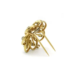 Broche Or & diamants