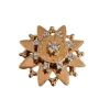 Broche or 2 tons, poinçon tête de cheval