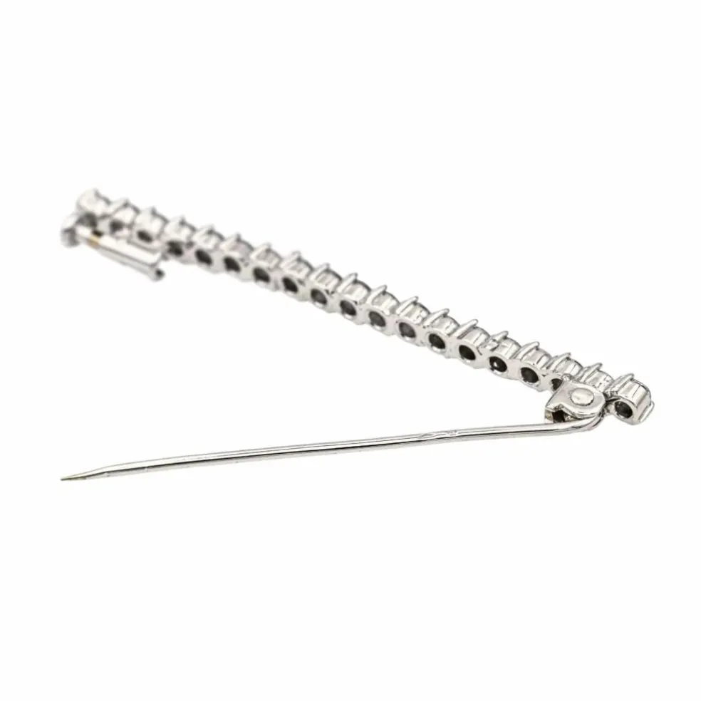 Broche Or blanc Diamant