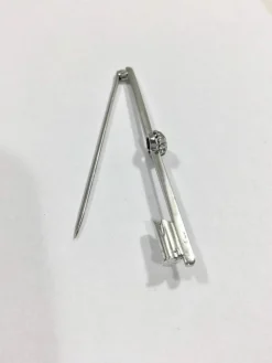 Broche Or Blanc Diamant