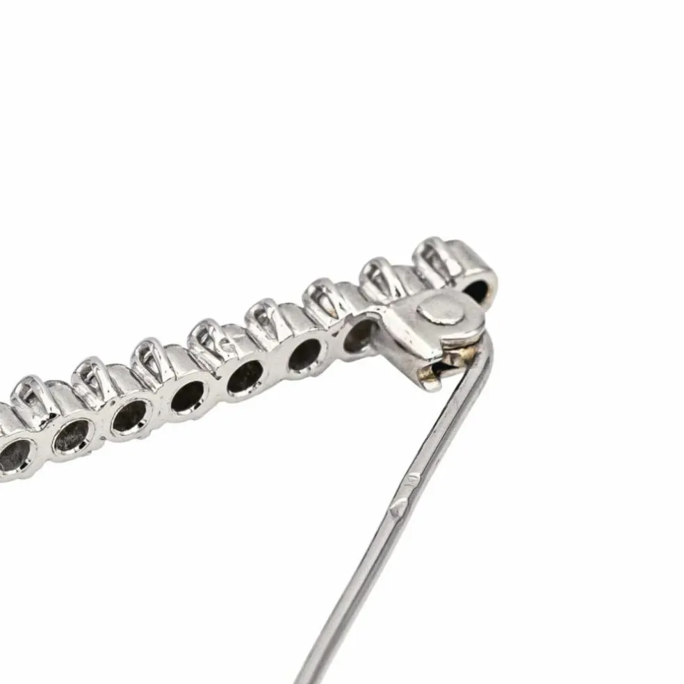 Broche Or blanc Diamant
