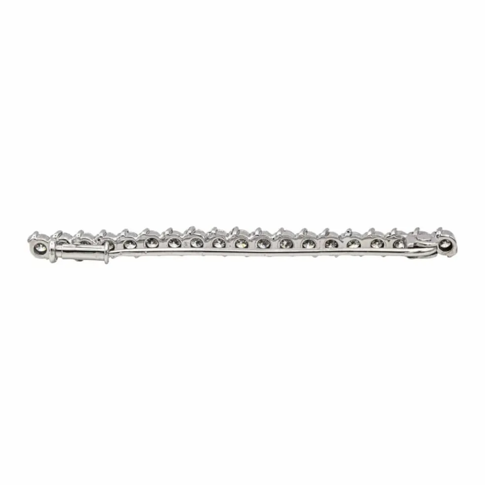 Broche Or blanc Diamant