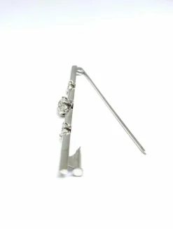 Broche or blanc diamants taille ancienne et moderne