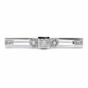 Broche or blanc platine diamants et perles