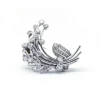 Broche or blanc platine et diamants
