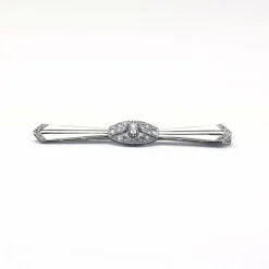 Broche or blanc platine et diamants