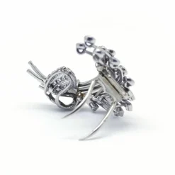 Broche or blanc platine et diamants