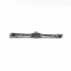 Broche or blanc platine et diamants