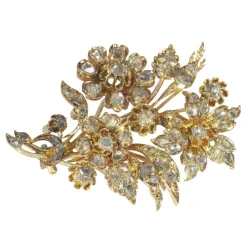 Broche or diamant