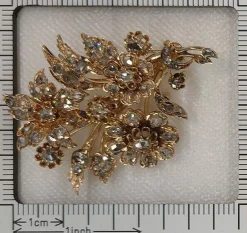 Broche or diamant
