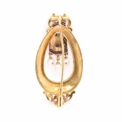 Broche or jaune Axelle , 19è