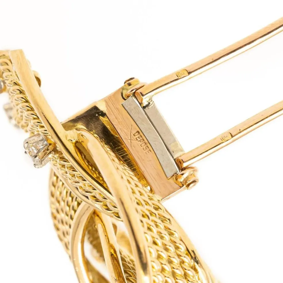 Broche Or jaune Diamant