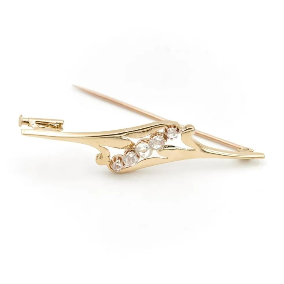 Broche Or jaune Diamant