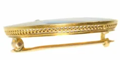 Broche or jaune, diamants