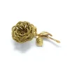 Broche or jaune Rose