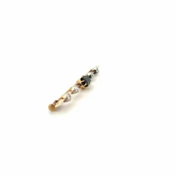 Broche Or jaune topaze et diamants