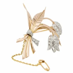 Broche Or rose Diamant