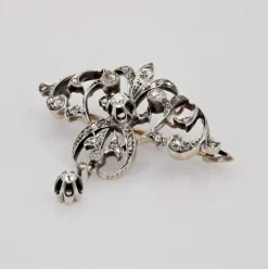 Broche pendentif ancienne diamants
