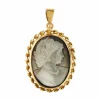 Broche pendentif camée