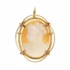 Broche pendentif camée