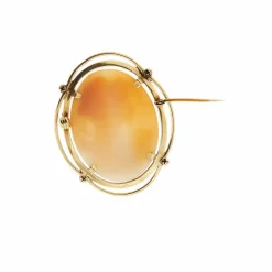 Broche pendentif camée