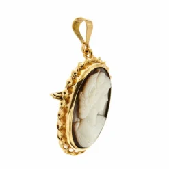 Broche pendentif camée