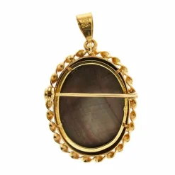 Broche pendentif camée