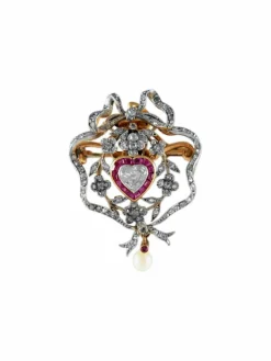 Broche Pendentif Coeur