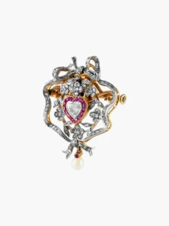 Broche Pendentif Coeur