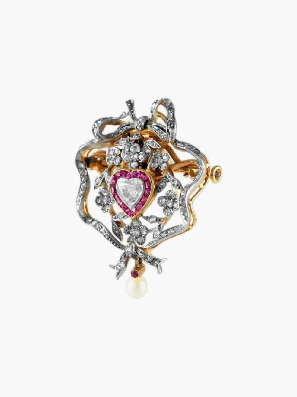 Broche Pendentif Coeur
