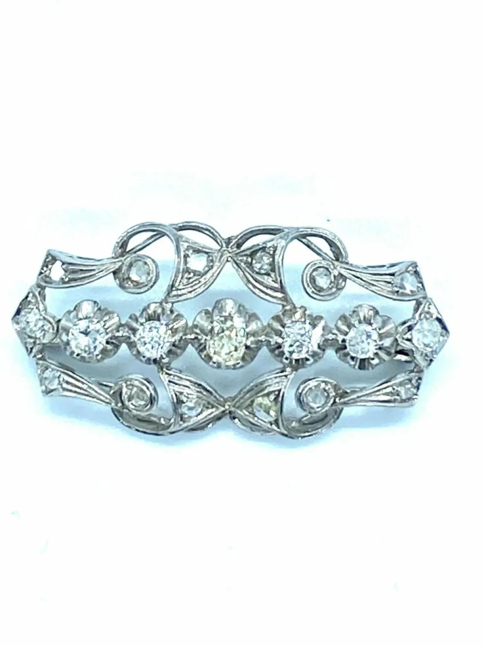 Broche Pendentif Diamants vers 1900