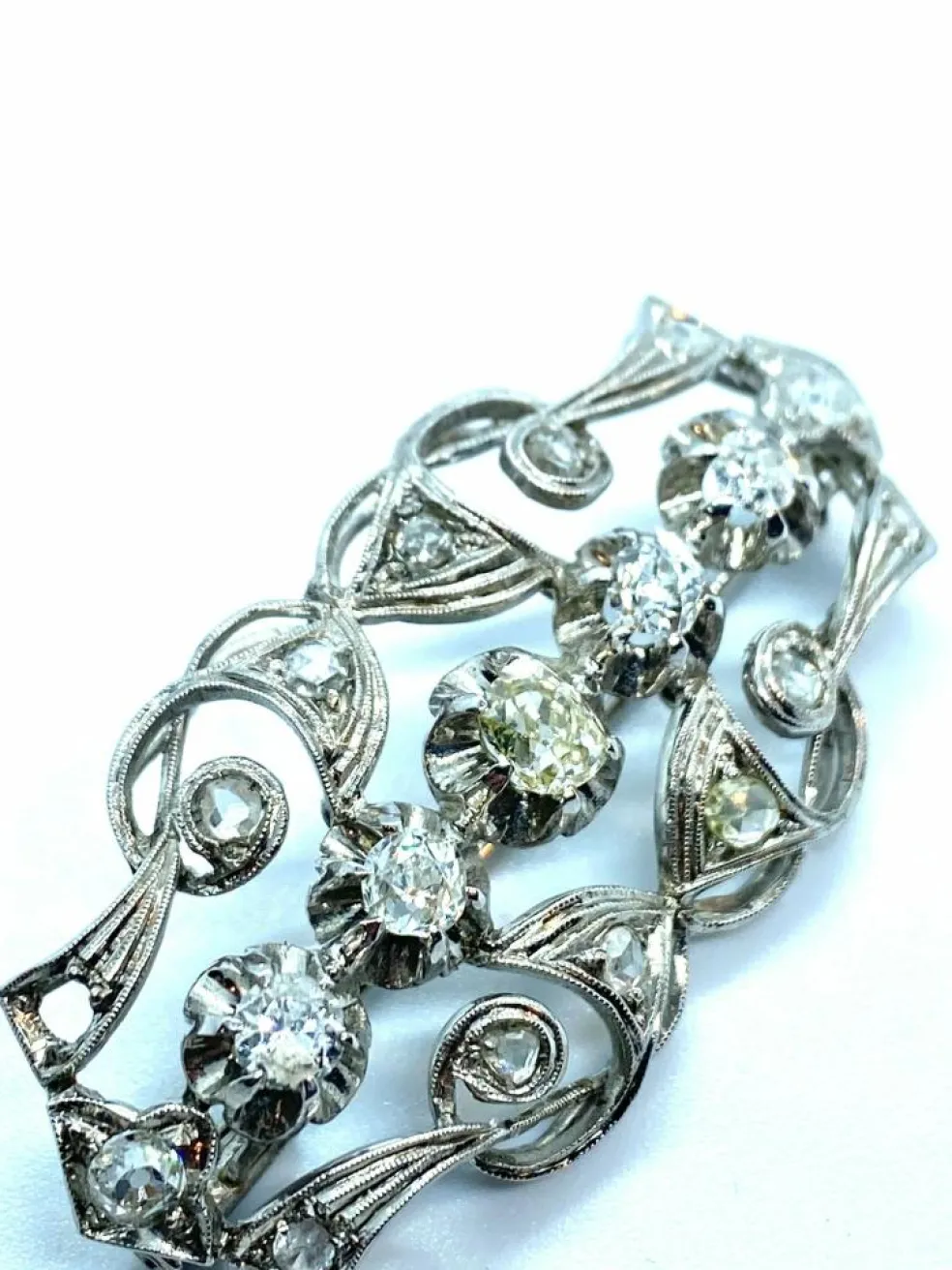 Broche Pendentif Diamants vers 1900
