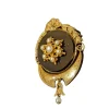 Broche Pendentif Onyx et Perles