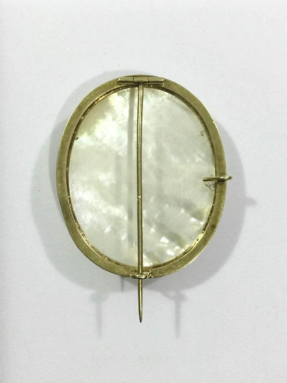 Broche pendentif Or Et Nacre