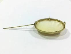 Broche pendentif Or Et Nacre