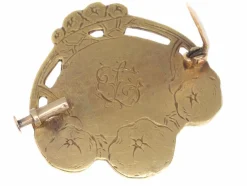 Broche épingle en or